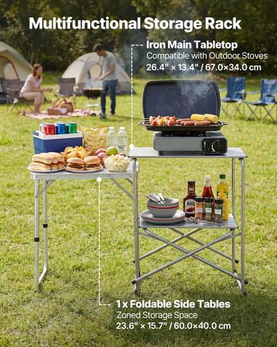 Portable camping kitchen table - kitchen,